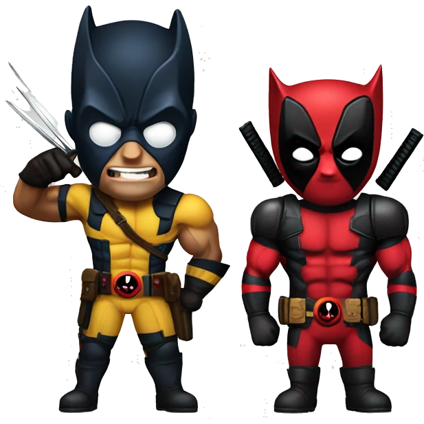 Deadpool and wolverine emoji