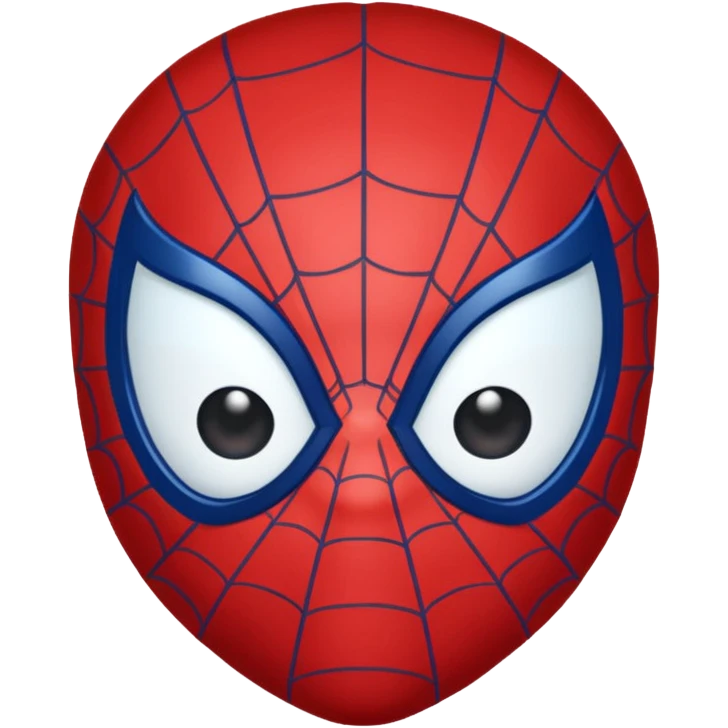 Spiderman face chibi emoji