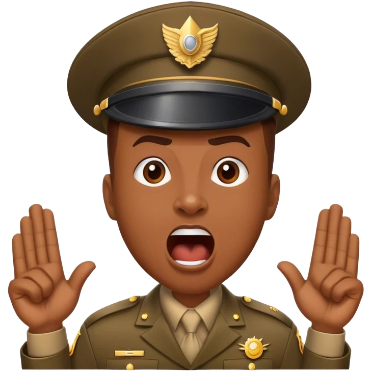 drill seargeant motivating you to be productive emoji