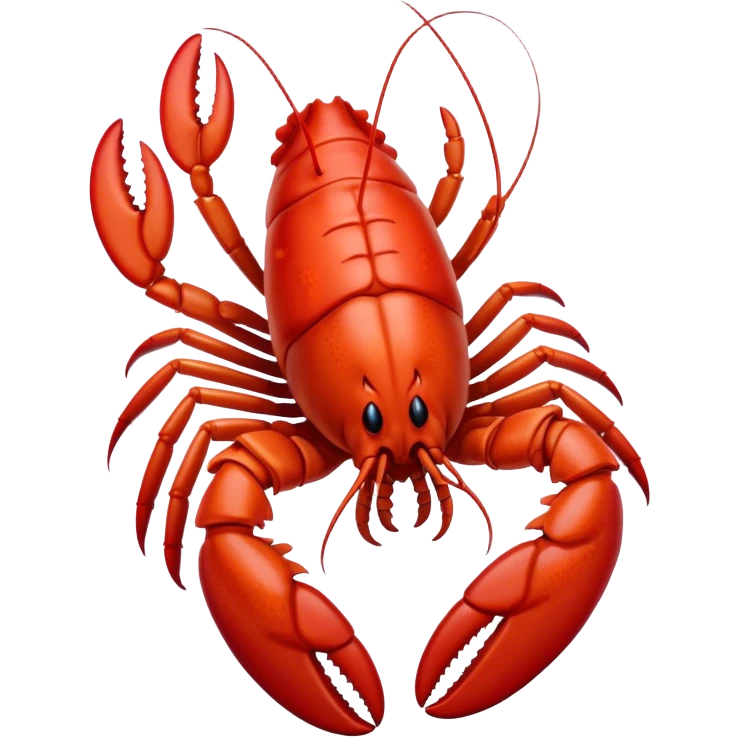A lobster that is crying emoji