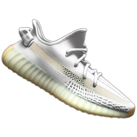 Yeezy 350 v2 white emoji