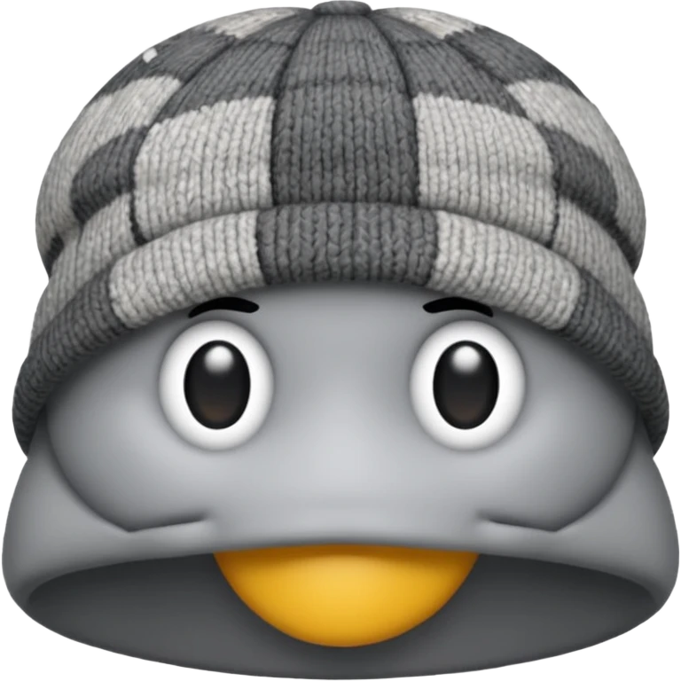 a single grey hat emoji