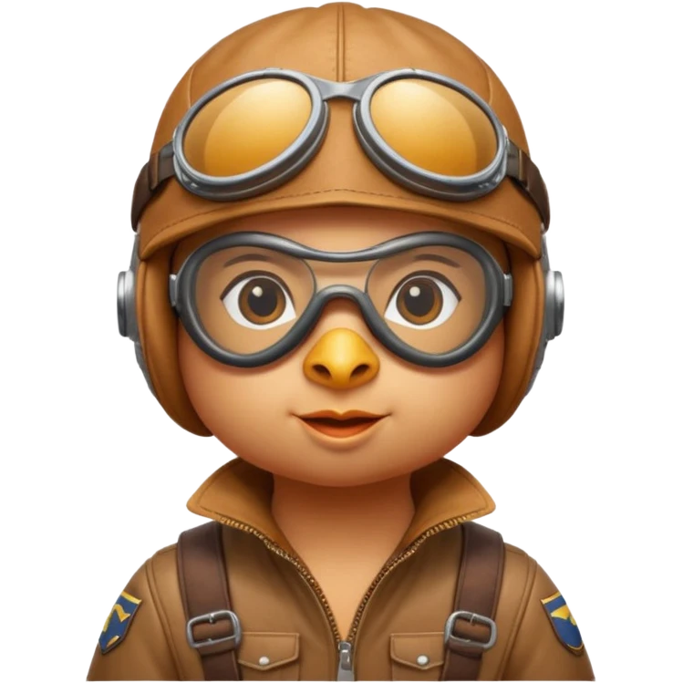 chick rooster pilot flying glider emoji