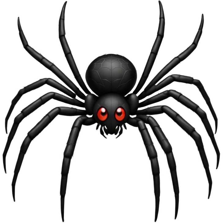 Spider no face emoji