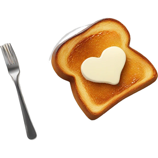 french toast on a white plate emoji