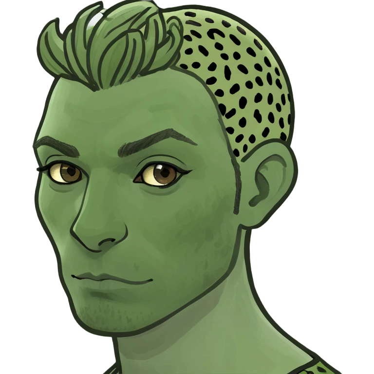 a man with leopard pattern hair emoji