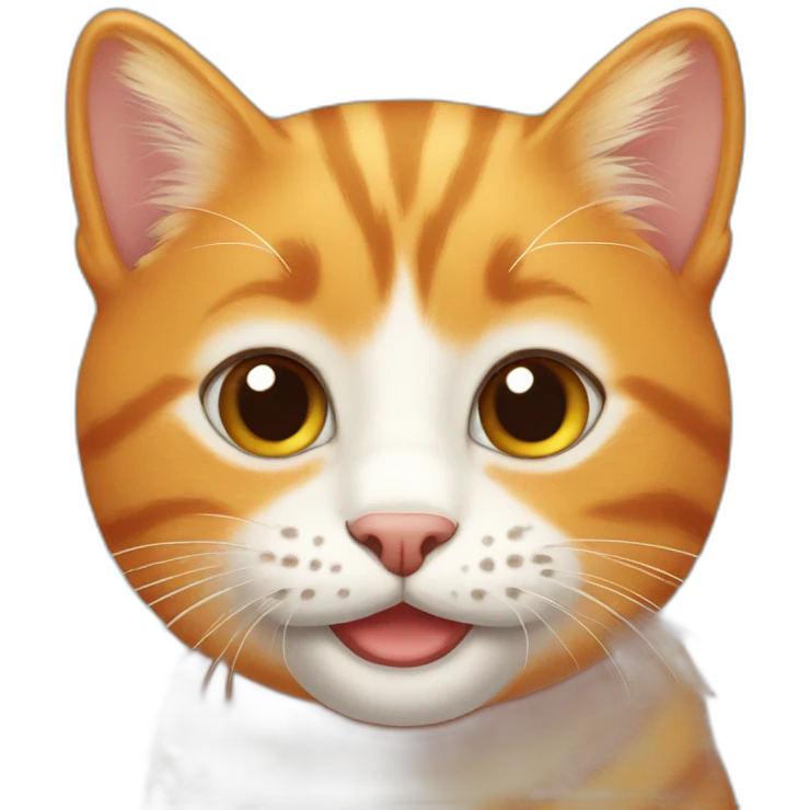 happy orange tabby face emoji