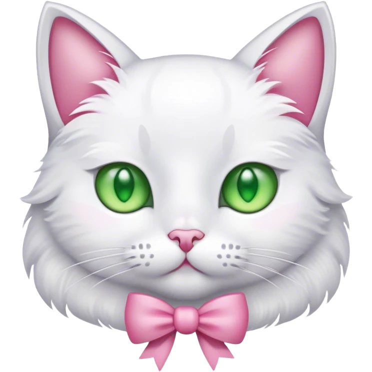 Gato con moño rosado  emoji