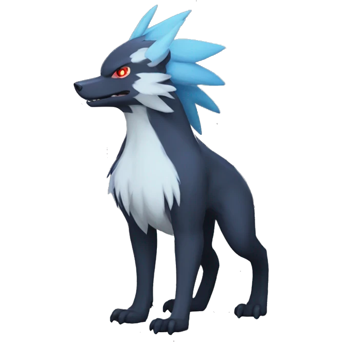 Nargacuga-Silvally-Sergal-Zoroark-Zorua full body emoji