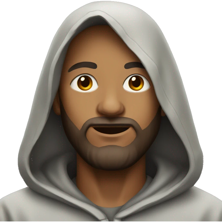 Christ wearing hoodie emoji