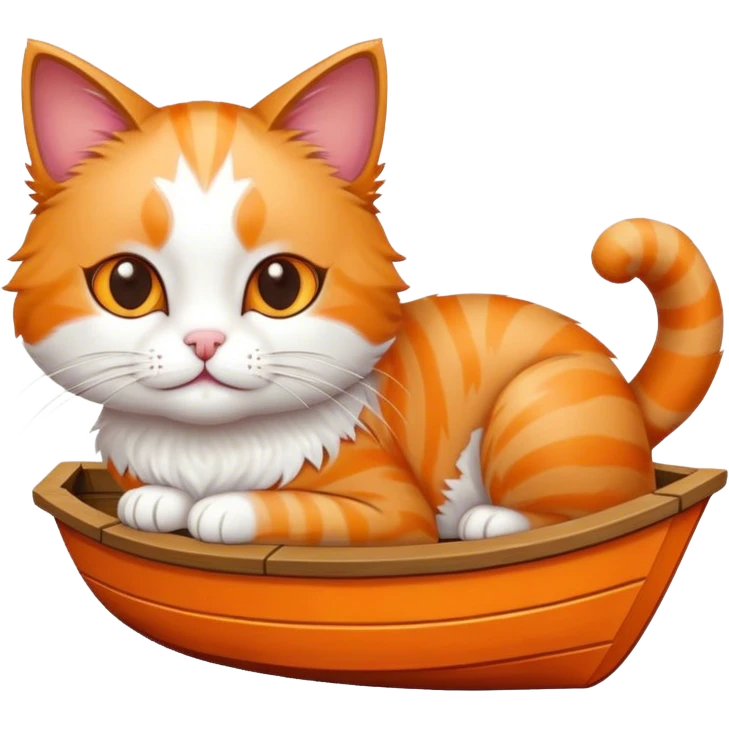 cat on a boat emoji
