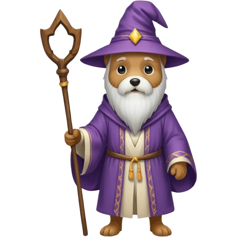 Dog wizard emoji