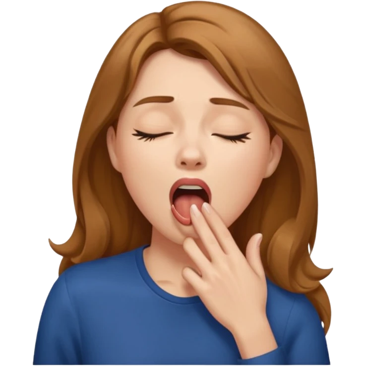 woman Yawning with Hand on Mouth, emoji