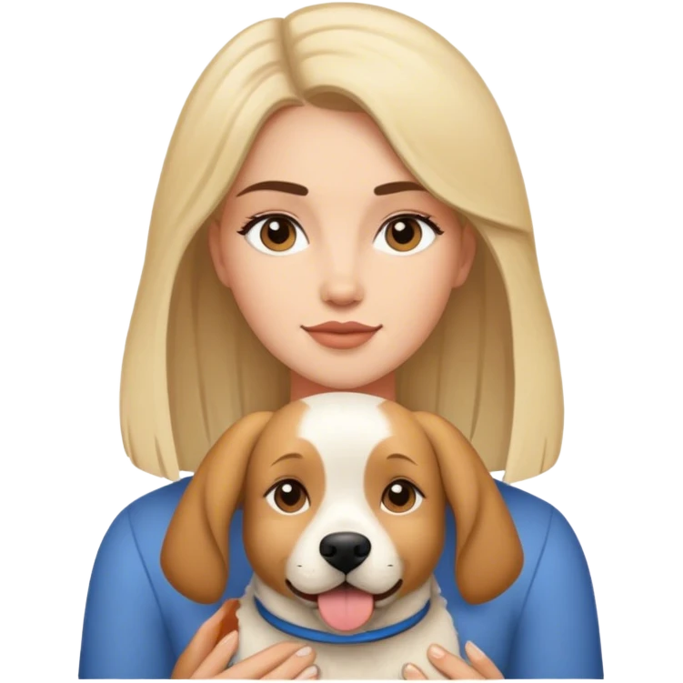 Madison with dog emoji