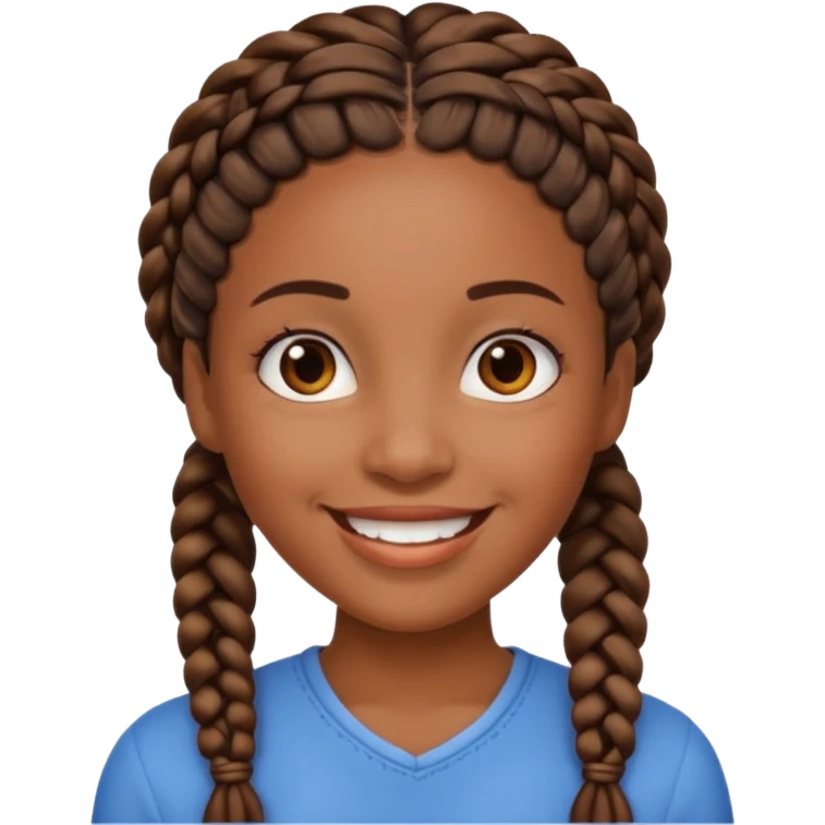 Black female with braids emoji