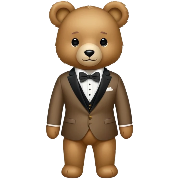 Ralph Lauren Polo Bear teddy bear wearing a suit and bowtie emoji