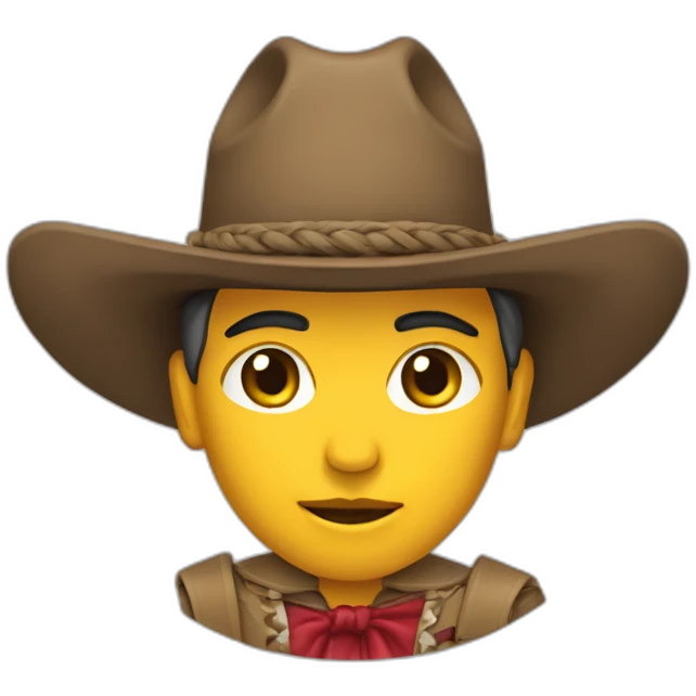 Vaquera con un lazo emoji