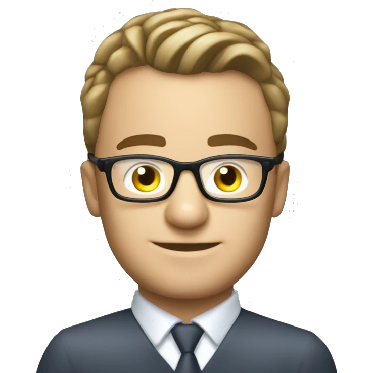 peugeot 307 car with guy with glasses inside emoji