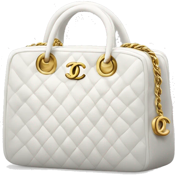 White Chanel bag emoji