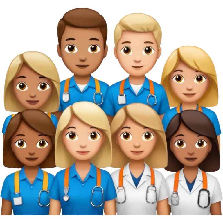 Employees with Lanyards emoji