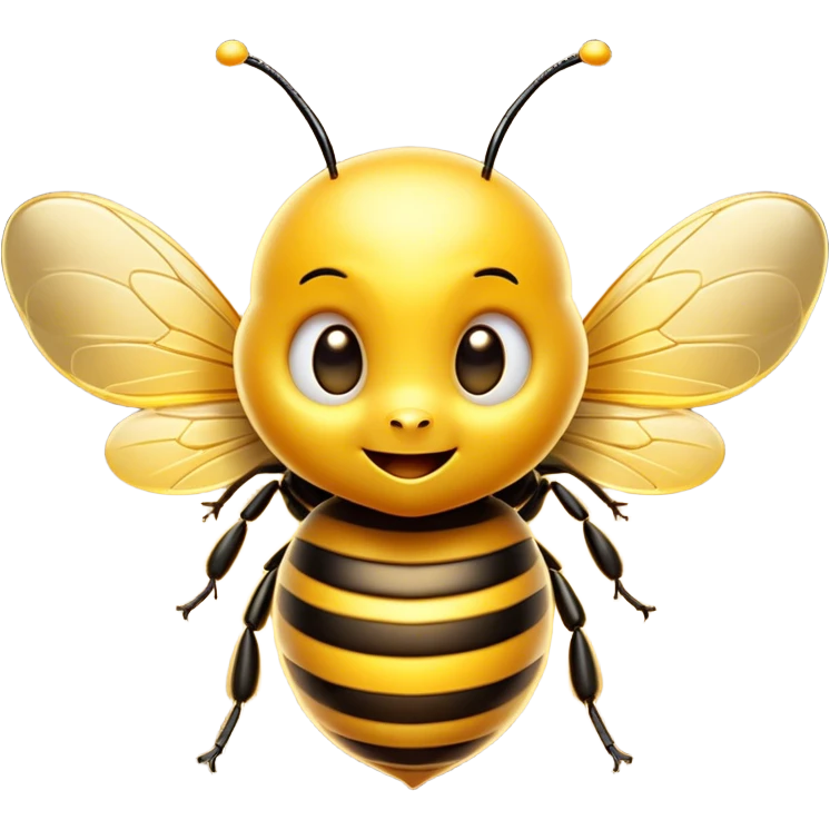 Cinematic Cheeky Bee Portrait Emoji, Head tilted dramatically with an exaggeratedly shocked expression, featuring a small, fuzzy body with wide, comically expressive eyes full of playful disbelief and animated, fluttering wings, Simplified yet hilariously expressive features, highly detailed, glowing with a slightly sassy golden glow, high shine, dramatic yet playful, stylized with an air of cheeky honey mischief, soft glowing outline, capturing the essence of a meme-worthy bee that looks ready to buzz its way into viral fame! emoji