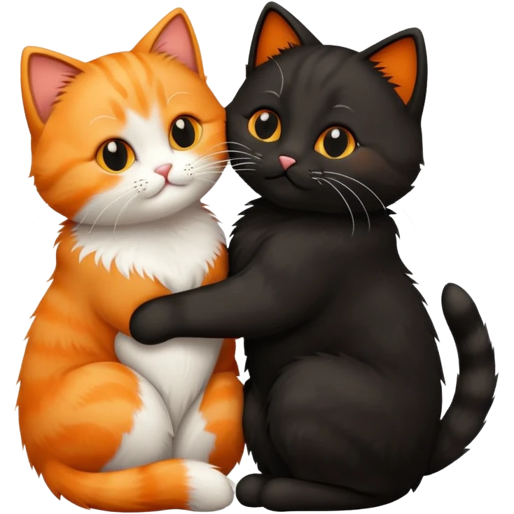 cat kisses cat emoji