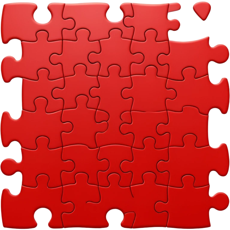 Red and free puzzles emoji