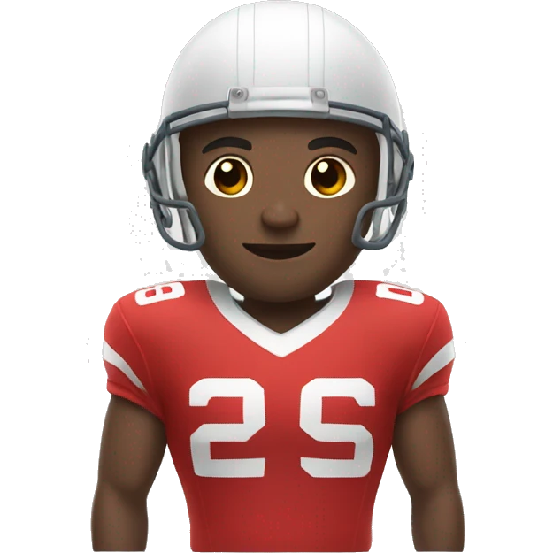 Footballplayer with red shirt emoji