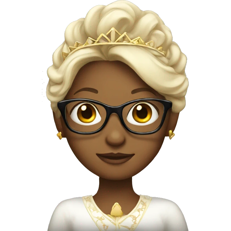 Princess with cool glasses  emoji