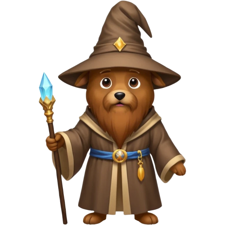 Dog wizard emoji