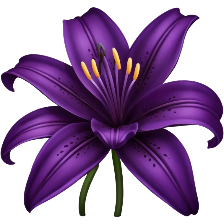 dark purple lily flower emoji