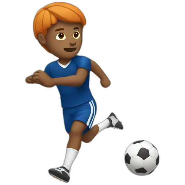 Mikey kicking ball emoji