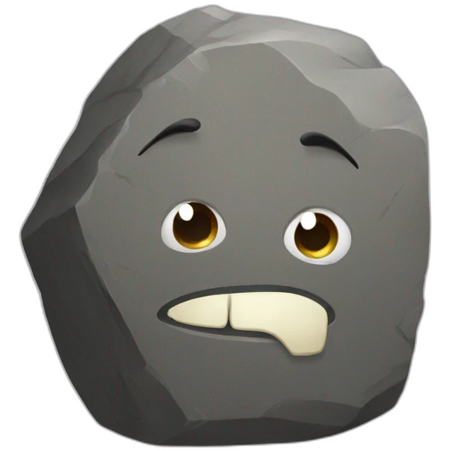 Rock emoji