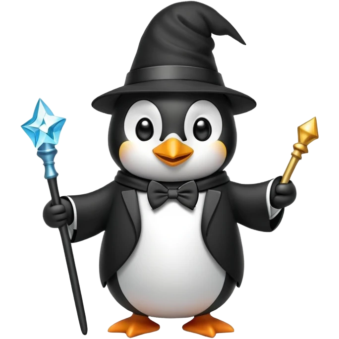 Penguin Wizard emoji