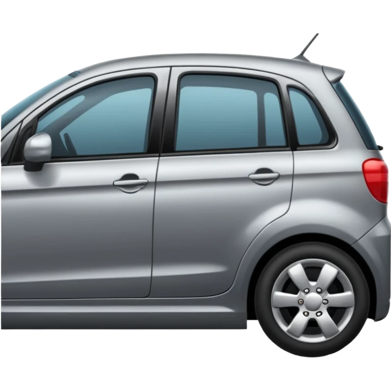 only one gray car side door  emoji
