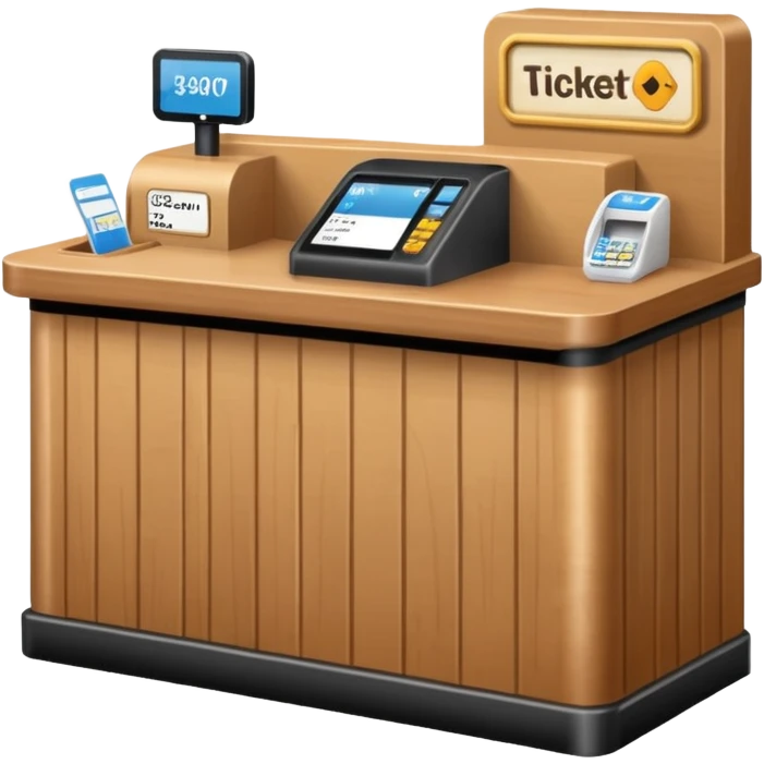 Ticket Check counter  emoji