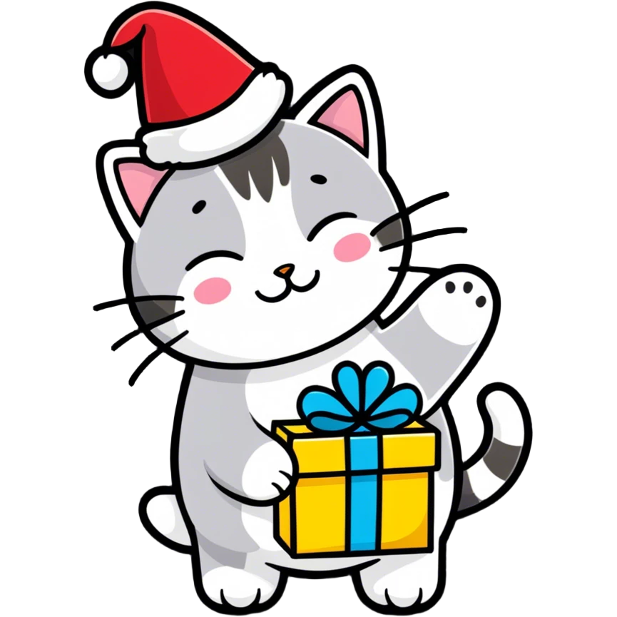 Happy cat emoji