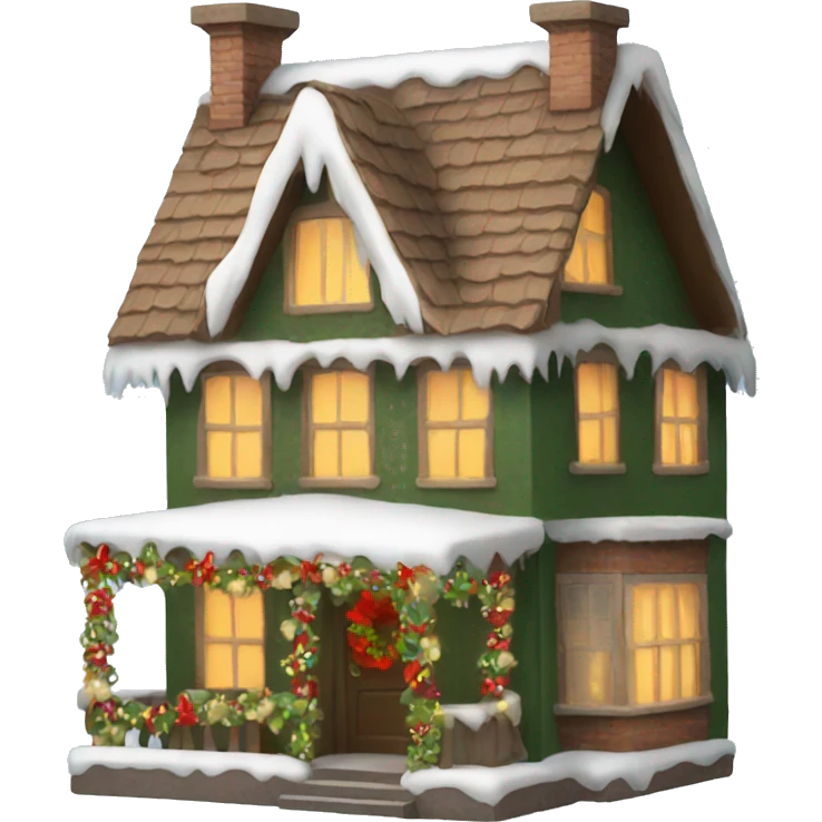 Christmas house emoji