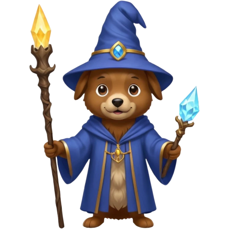 Dog wizard emoji