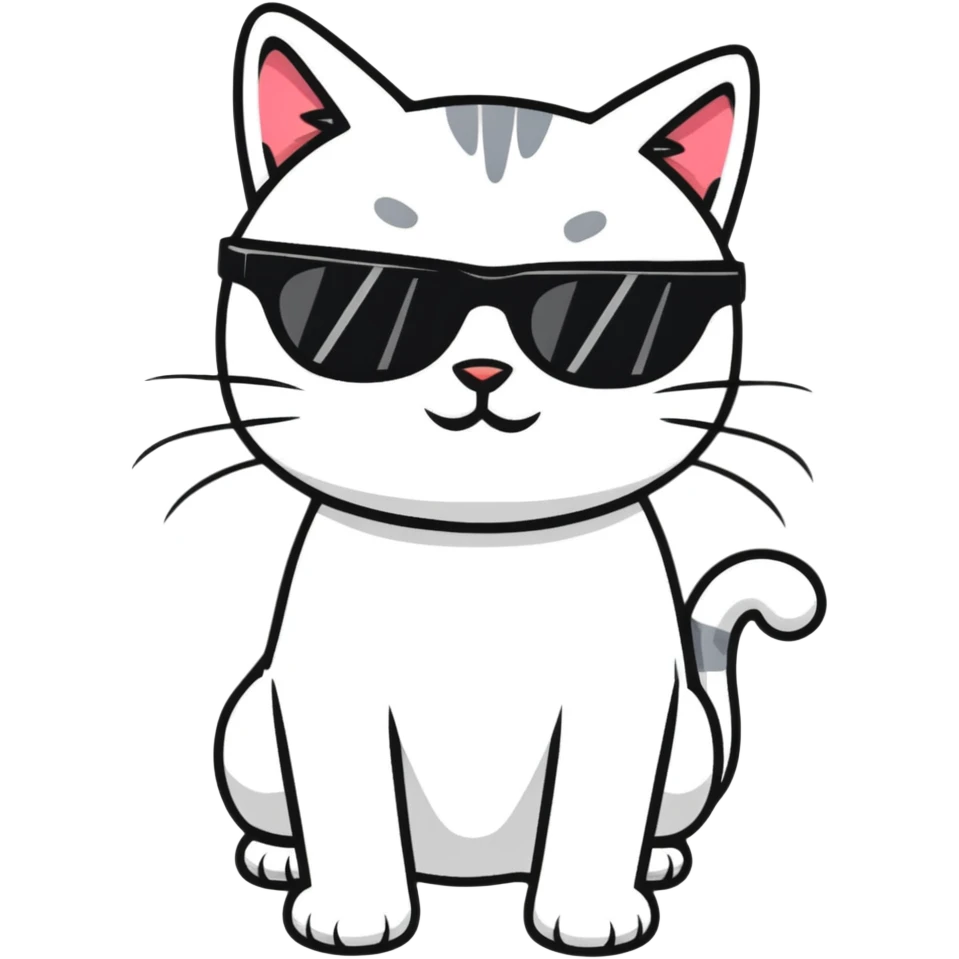 cat wearing sunglasses emoji