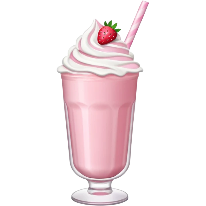 Strawberry milkshake  emoji