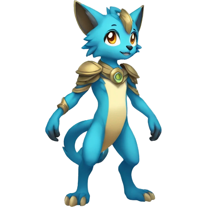 Anthro Sona Fakemon Full Body emoji