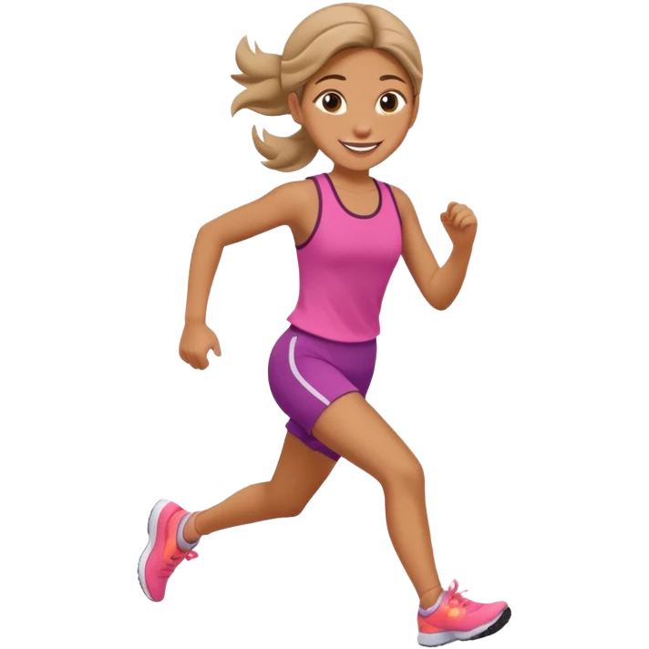 girl running cuter outfit  emoji