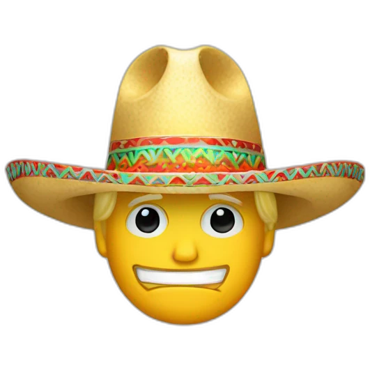 Donald Trump with sombrero emoji