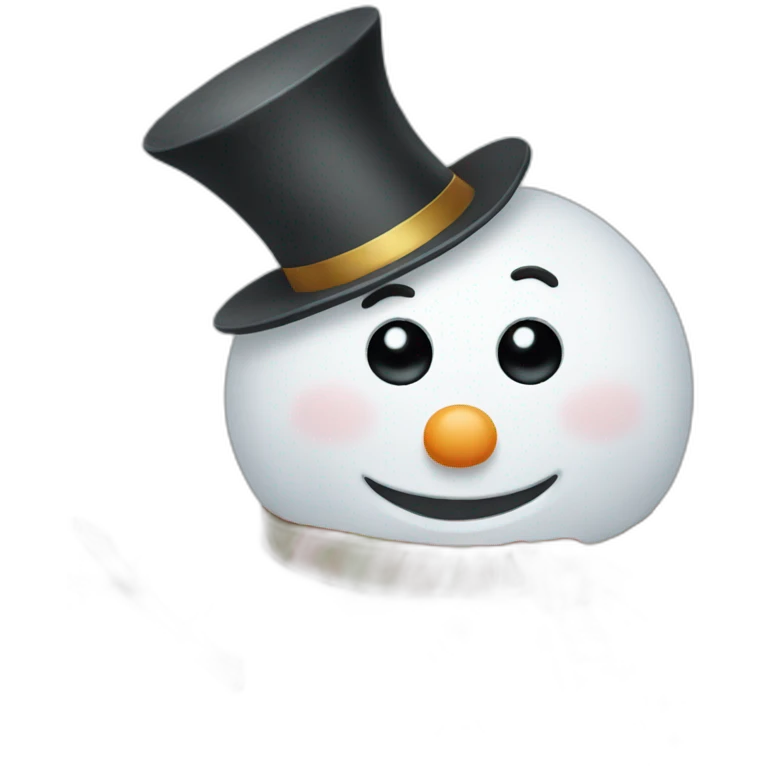 rich snowman emoji