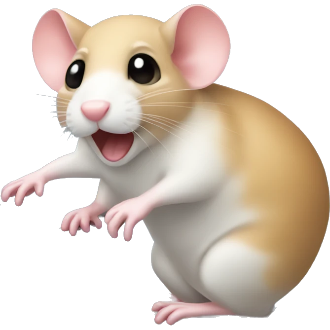 lab mouse on a hamster wheel emoji