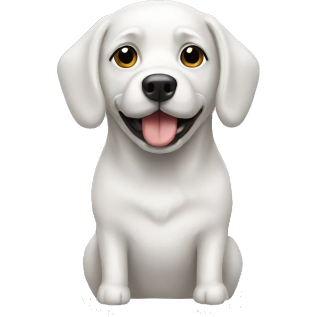 Dog white emoji