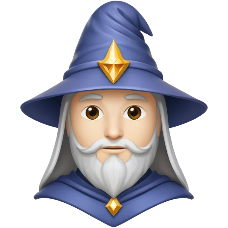Wearing a helmet wizard emoji