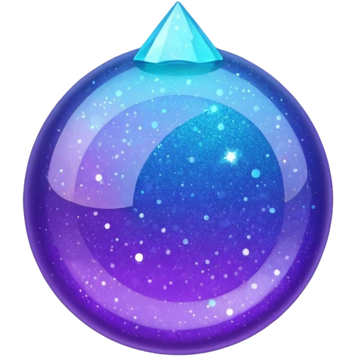 glitter purple and cian !  emoji