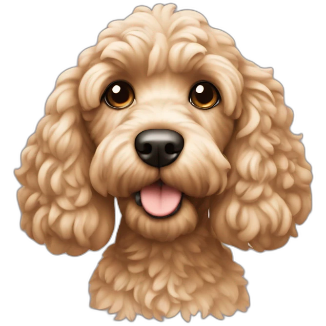 Beige Cockapoo emoji